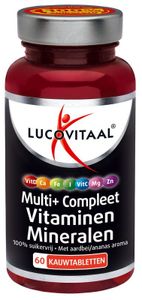 Multi vitaminen & mineralen kauwtablet