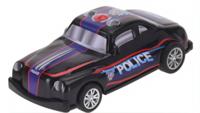 Tender Toys politieauto 10 cm zwart