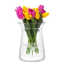 Bloemenvaas Ella - helder transparant glas - D19 x H25 cm - decoratieve vaas - bloemen/takken