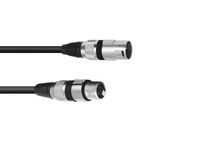 OMNITRONIC XLR cable 3pin 0.2m bk