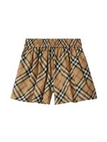 Burberry Kids short en serge à carreaux - Tons neutres