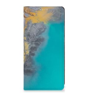 Motorola Edge 40 Pro Standcase Marble Blue Gold