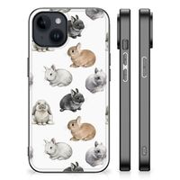 Dierenprint Telefoonhoesje voor iPhone 15 Plus Konijntjes