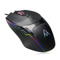 Adesso iMouse X5 RGB verlichte gamingmuis - optisch - kabel - USB - 6400 dpi - scrollwiel - 7 knoppen - Alleen rechtshandig