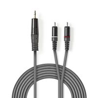 Nedis COTH22200GY15 Stereo Audiokabel 3,5 Mm Male - 2x Rca Male 1,5 M Grijs - thumbnail