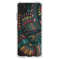 Samsung Galaxy A22 5G Doorzichtige Silicone Hoesje Aztec - thumbnail