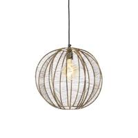 QAZQA Industriële hanglamp brons met zwart 38 cm - Dong