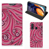 Samsung Galaxy A60 Bookcase Swirl Pink