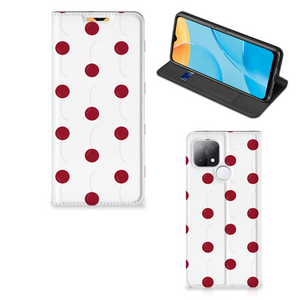 OPPO A15 Flip Style Cover Cherries