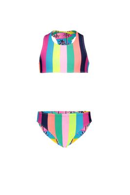 Just Beach Meisjes bikini sportief reversibel - Tropical palms