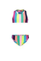 Just Beach Meisjes bikini sportief reversibel - Tropical palms