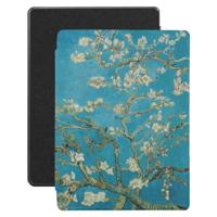 Lunso - Geschikt voor Kobo Aura H20 Edition 1 hoes (6.8 inch) - Vegan Saffiano Leren sleep cover - Van Gogh Amandelbloesem