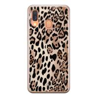 Samsung Galaxy A40 siliconen hoesje - Golden wildcat