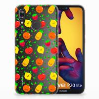 Huawei P20 Lite Siliconen Case Fruits