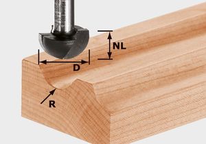 Festool Accessoires HW S8 R6,35 Holprofielfrees | 490984