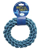Nuts For Knots Touwring hondenspeelgoed, groot, verschillende kleuren