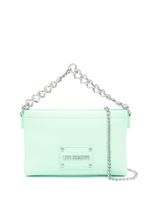 Love Moschino sac à bandoulière à plaque logo - Vert - thumbnail