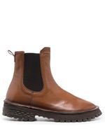 Moma ankle leather boots - Marron