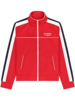 Sporty & Rich veste de survêtement zippée à rayures - Rouge