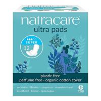 Natracare Biologisch katoen Ultra Pads 12 Super Flow
