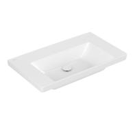 Villeroy & Boch Subway 3.0 meubelwastafel 80x47x16.5cm Rechthoek zonder overloopgat Wit Alpin glans Ceramic+ 4A7083R1