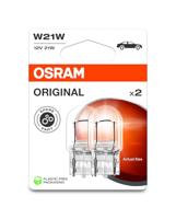 OSRAM ORIGINAL LINE 12V, W21W, signaallamp, glazen wigbasis, dubbele blister (2 lampen)