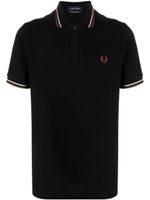 Fred Perry polo en coton à logo brodé - Noir