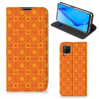 Huawei P40 Lite Hoesje met Magneet Batik Oranje