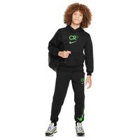 Nike CR7 Club Fleece Hoodie Trainingspak Kids Zwart Felgroen - thumbnail