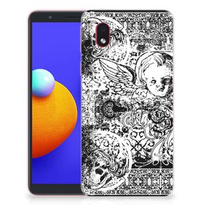 Silicone Back Case Samsung Galaxy A01 Core Skulls Angel