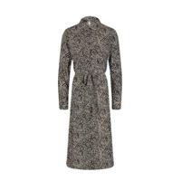 Soyaconcept blousejurk SC-OKIMI 3 met grafische print en ceintuur zwart/zand