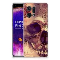 Silicone Back Case OPPO Find X5 Skullhead - thumbnail