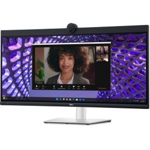 Dell P Series P3424WEB 34 Wide Quad HD USB-C 90W IPS Monitor - Zwart, Zilver