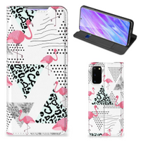 Samsung Galaxy S20 Hoesje maken Flamingo Triangle - thumbnail