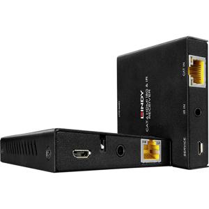 LINDY HDMI 18G & IR Extender HDMI-extender HDMI via netwerkkabel RJ45 50 m