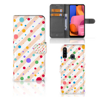 Samsung Galaxy A20s Telefoon Hoesje Dots - thumbnail