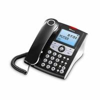 SPC Elegance ID - Vaste bureautelefoon met verlicht display, 2 directe geheugens, telefoonboek, nummerweergave, handsfree en signaal voor gemiste oproepen - Zwart