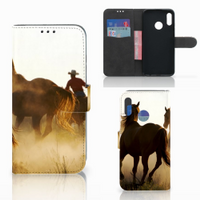 Honor 10 Lite Telefoonhoesje met Pasjes Design Cowboy - thumbnail