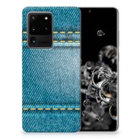 Samsung Galaxy S20 Ultra Silicone Back Cover Jeans - thumbnail