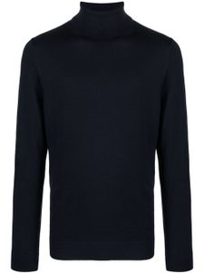 Calvin Klein long-sleeve fine-knit wool jumper - Bleu