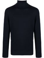 Calvin Klein long-sleeve fine-knit wool jumper - Bleu - thumbnail