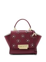 Zac Zac Posen sac cabas Eartha en cuir à appliques fleurs - Rouge - thumbnail