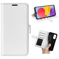 Samsung Galaxy M13 Wallet Case met Magnetische Sluiting - Wit