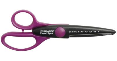 Fiskars 003693 buro- & knutselschaar Figuur snijding Zwart, Paars