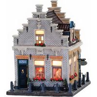 Dickensville Kerstdorp Friesland huis - De Halve Zwaan - 19 cm - thumbnail