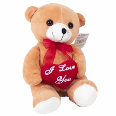 Pluche Beertjes /Beren Knuffel Bruin 18 Cm Met Een I Love You Hartje - Knuffelberen