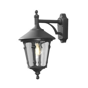 Konstsmide Virgo Down 568-750 Buitenlamp (wand) Spaarlamp, LED E27 100 W Zwart