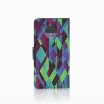 Motorola Moto G6 Bookcase Abstract Green Blue