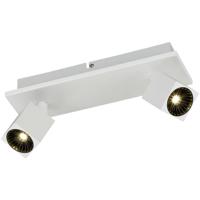 Osram - Led Plafondspot - Trion Klipo - 12w - Warm Wit 3000k - 2-lichts - Rechthoek - Mat Wit - Aluminium