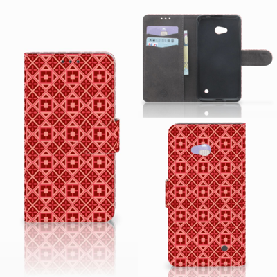 Microsoft Lumia 640 Telefoon Hoesje Batik Rood